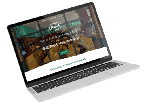 restaurant panaché website laten maken nijmegen laptop