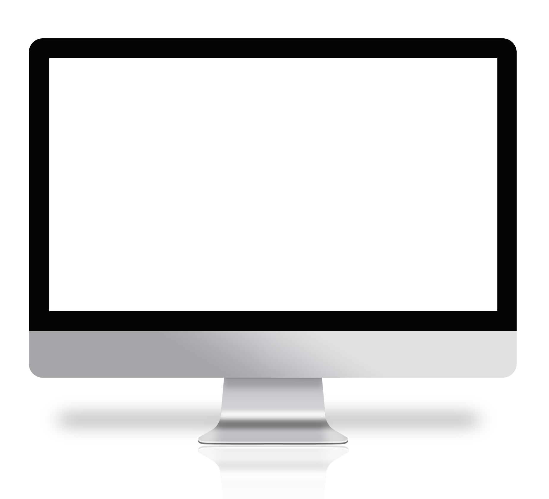 Een webdesign monitor met een scherm erop.
