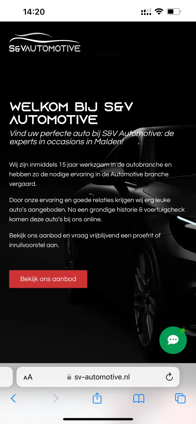 Welkom bj s5 automotive - website laten maken.